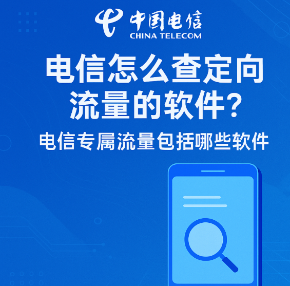 电信定向流量怎么查?最新软件名单整理,建议收藏