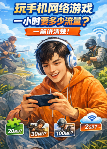 一小时游戏用多少流量？不同类型手游流量消耗对比与省流攻略！