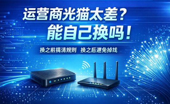 运营商送的光猫太差？一文讲清能不能自己换！