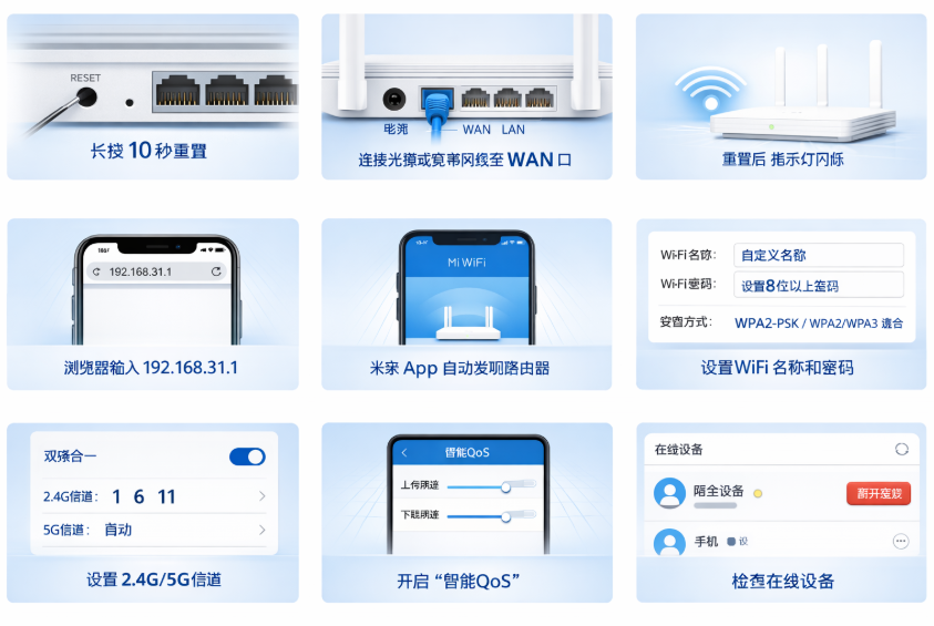 小米路由器无线设置详细教程：从重置到WiFi优化一步搞定