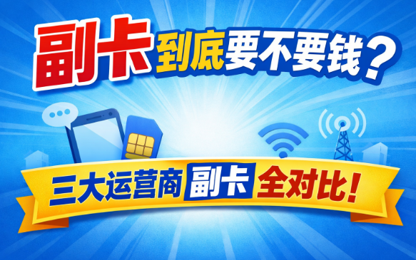 办副卡前必看！移动、联通、电信副卡收费全解读