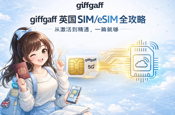 giffgaff 英国 SIM/eSIM 全攻略:从激活到精通,一篇就够