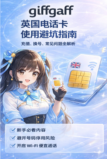 giffgaff 英国电话卡使用避坑指南:充值、换号、常见问题全解析