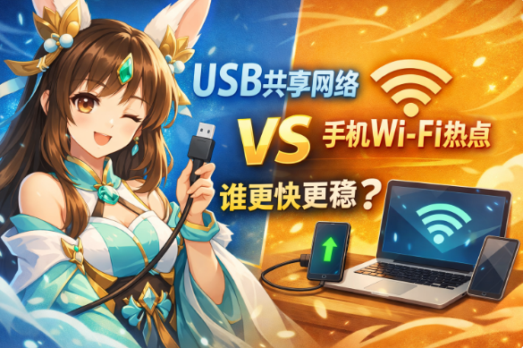 USB共享网络和Wi-Fi热点差在哪？一文看懂上网速度和稳定性区别