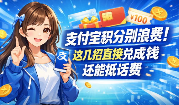 支付宝积分快到期？教你把积分变现、抵话费、换实物，0元充都能搞！