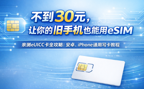 eUICC卡使用全攻略:让你的手机“曲线”支持eSIM