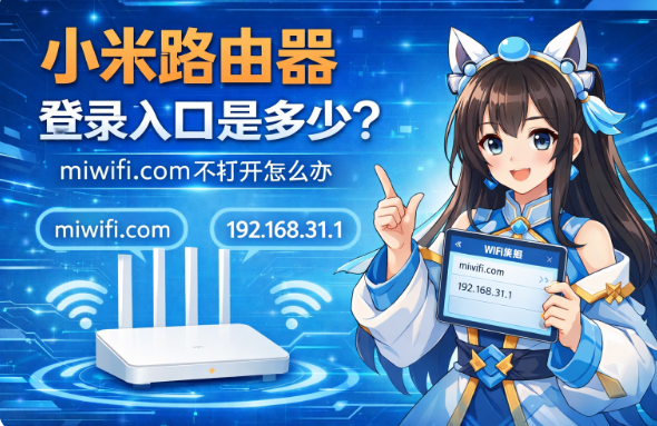 小米路由器登录入口是多少？miwifi.com打不开怎么办