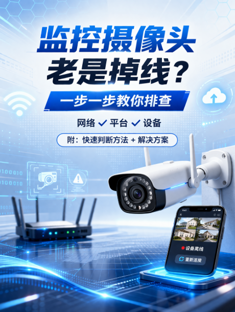 监控摄像头老是掉线？一步一步教你排查