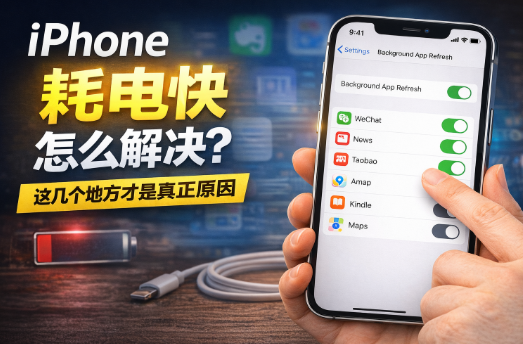 iPhone耗电快怎么解决？这几个地方才是真正原因